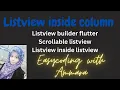 listview builder inside column dynamic scrollable listview horizontal listview tutorial
