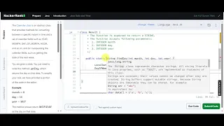 Date and Time Hacker Rank Java