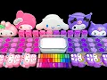 Download Lagu ASMR Sanrio Slime ✨ Kuromi, My Melody \u0026 Cinnamoroll Eyeshadow pelangi acak yang lucu  Slime Video