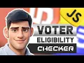 Building a Voter Eligibility Checker Website HTML CSS JavaScript Tutorial