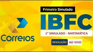 Simulados Matemática IBFC: Correios 2024 - 17 Provas
