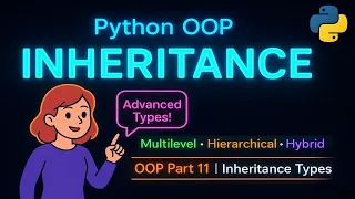 Master Inheritance in Python OOP Multilevel Hierarchical Hybrid OOP Part 11