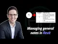 Managing general notes in Revit