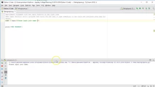 The Basics - Python 3 Taking String Inputs From Console