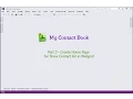 MyContactBook Part 3 - Create Home Page for Show Contact list in Webgrid