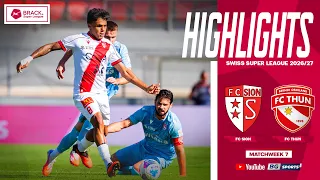HIGHLIGHTS : FC Sion vs FC Thun | Swiss Super League 2026/27 - MD7