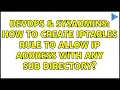 DevOps SysAdmins How to create iptables rule to allow IP Address with any sub directory
