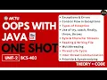 Java OOPS in One Shot Unit-2 OOPS With Java Aktu 4th Sem BCS 403 Aktu Exams One Shot