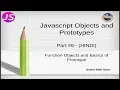 Javascript Object and Prototypes Tutorial for beginners in HINDI ENGLISH Objects and basics