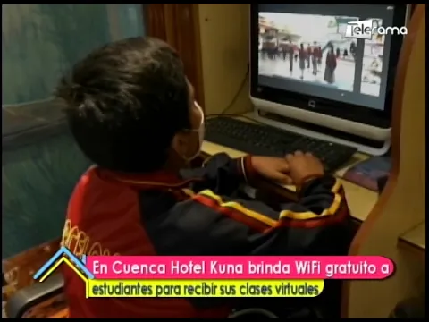 En Cuenca Hotel Kuna brinda Wifi gratuito a estudiantes para recibir sus clases virtuales