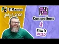What is going on NYT Connections July 2 2026