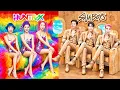 Lagu KPop Demon Hunters in Airplane! Cardboard \u0026 Rainbow Fashion Makeover For Huntrix