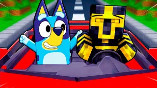 Massi TIENE un VIAJE en COCHE con BLUEY en MINECRAFT 😱
