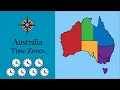 Australian Time Zones Mapped