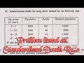Problem Based on Standardized Death Rate