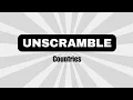 Unscramble Word Game Countries Scrambled Letters Brain Teaser Quiz Quezzles