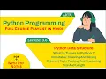 Python Data Structure What is Tuples in python Tuple Packing and Unpacking aktu