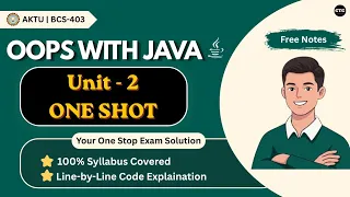 OOPS With Java Unit 2 One Shot AKTU BCS-403 Exception Handling Multithreading Clear The Core