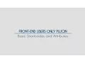Front-End Only Users - 2