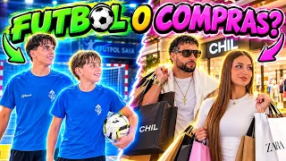 después del PARTIDO ⚽ vamos DE COMPRAS 🛍️ al CENTRO COMERCIAL
