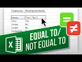 Logical Operators in Excel Equal To Not Equal To Comparison Operators in the IF Function