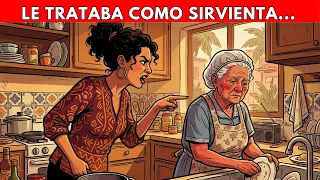 Su Nuera la Trataba como Sirvienta Cuando su Hijo No Estaba… Hasta que Él Volvió Antes de Tiempo