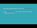 Course Android Fundamentals BroadcastReceivers