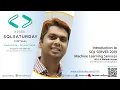 SQLSATSG 2020 Machine Learning in SQL Server 2019