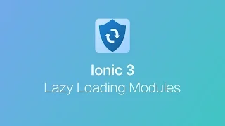 Ionic 3 - Lazy Loading