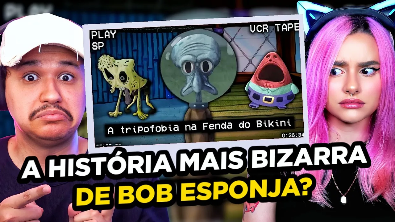 Ficamos surpresos com a TRIPOFOBIA no BOB ESPONJA! | React Eu Hipe