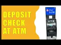 How to Deposit Check at PNC Bank ATM