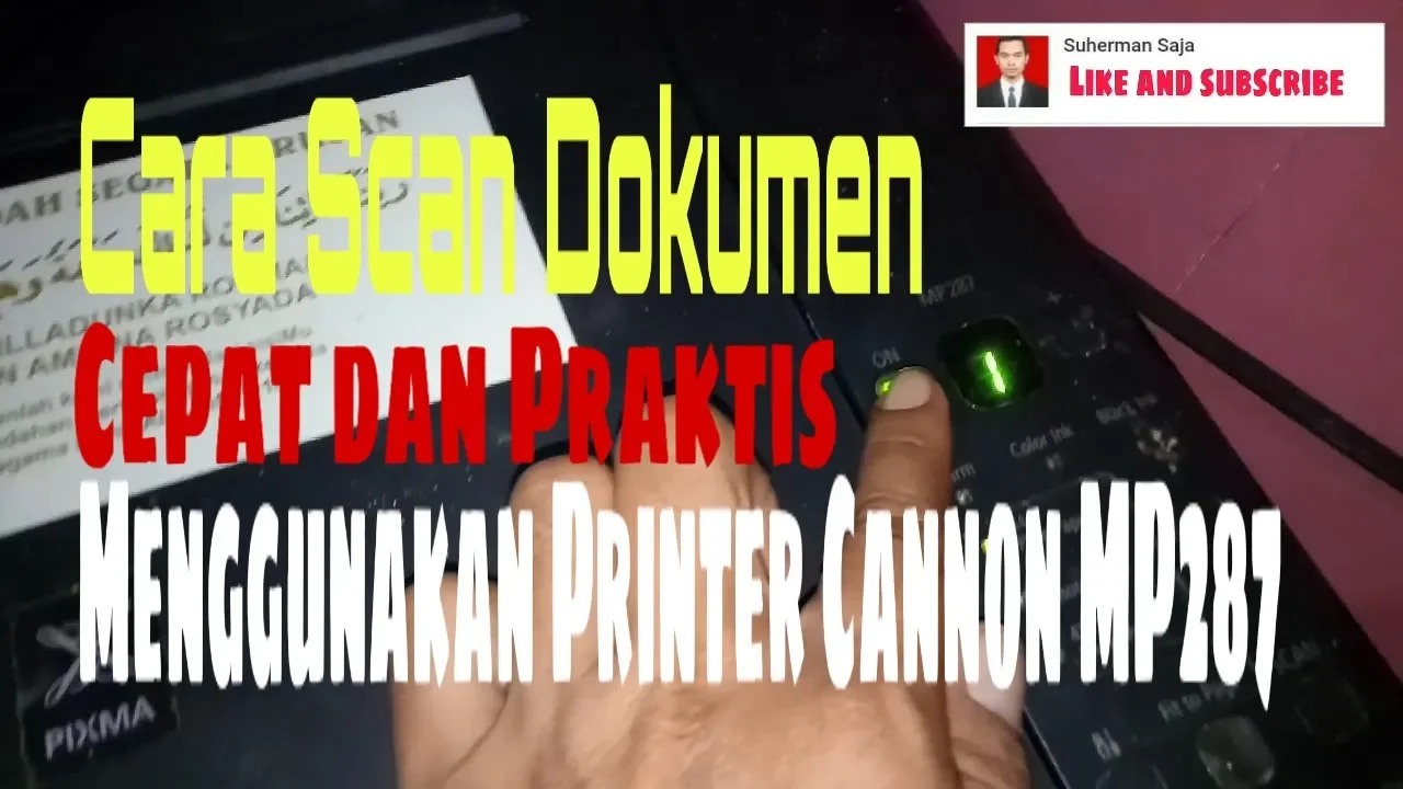 Cara Instal Driver Printer MP 287. 