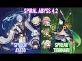 C0 Speedy Ayato x C0 Tighnari Spread - Spiral Abyss 4.2 Full Star Clear Gameplay | Genshin Impact