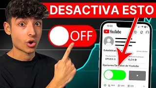 sin visitas sin suscriptores desactiva esto en tu canal ahora