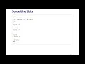 R Programming - Subsetting R Objects Lists by Johns Hopkins University