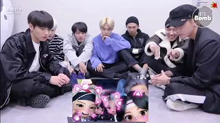 bts tinytan mic drop reaction chibi animation magic door