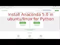 How to install Anaconda 5 0 in Ubuntu for Python programming