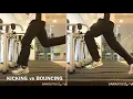 Running technique KICKING vs BOUNCING