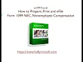 ez1099 How to Print and File 1099 NEC