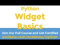Create Python Widget And full Explication Python Tutorial