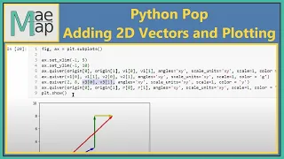 Python Pop Adding 2D Vectors and Visualizing