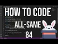 how to code racket 84 - all-same recursion