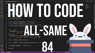 how to code racket 84 - all-same recursion