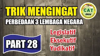 Download TRIK Membedakan 3 Lembaga Negara - TWK HOTS ! CPNS 2021 MP3