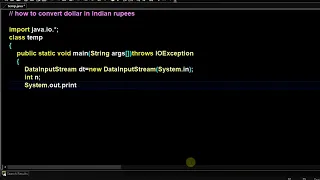 how to convert dollar in Indian rupees in java java programming