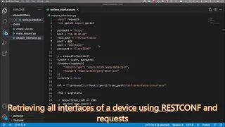 Python Network Programming Techniques 8 Configuring Devices Using RESTCONF and requests