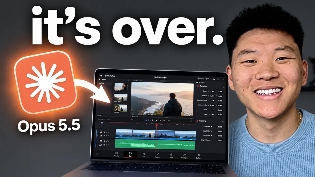 Opus 5.5 Just Changed Video Editing Forever (free skills): video thumbnail