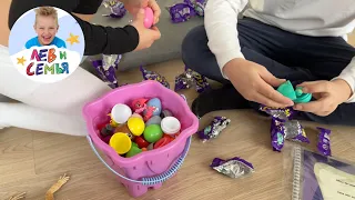 Распаковка ТРЕСНУТЫЕ. Купили на 1500 рублей. Лев и Семья ВЛОГ