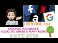 Path Sum - Amazon Microsoft Accolite Adobe Explanation Live Coding
