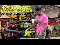 Unbox Review The ALL NEW Ryobi 40v brushless 730cfm 190MPH electric Leaf Blower RY404100